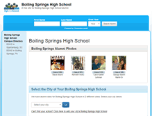 Tablet Screenshot of boilingspringshighschool.net
